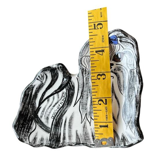 Dogs by Nina Cute Maltese Shih Tzu Trinket Tray Spoon Rest Dish 5 1/2” x 5” EUC - Picture 5 of 5